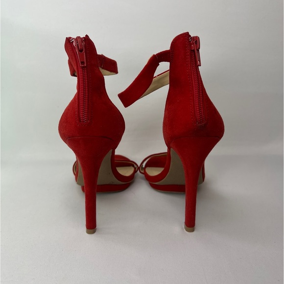Red Suede Heels - Picture 6 of 8